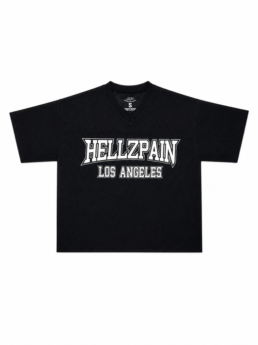 444 Crop mesh jersey